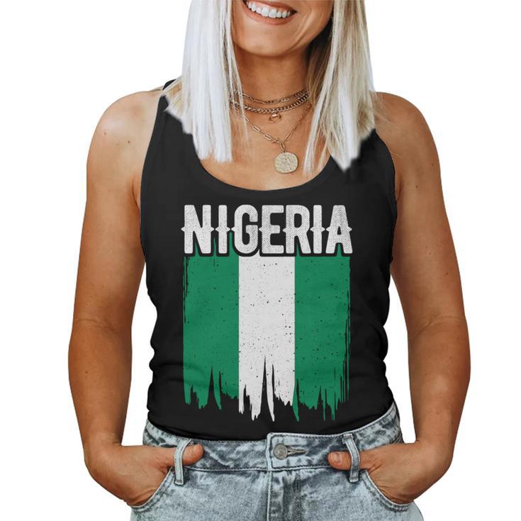 Vintage Nigeria Flag For Nigeria Nigerian Women Tank Top