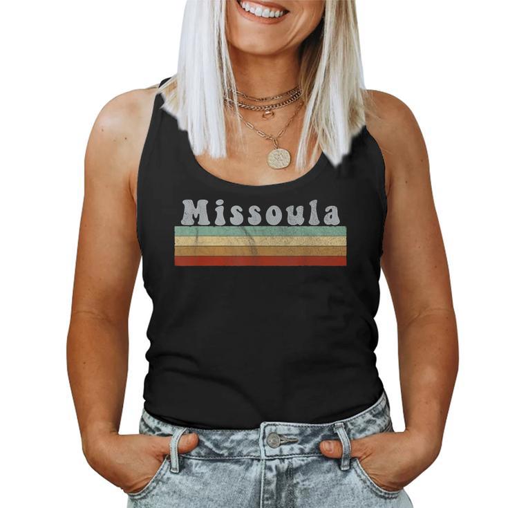 Vintage Retro 70S 80S Missoula Montana T Women Tank Top