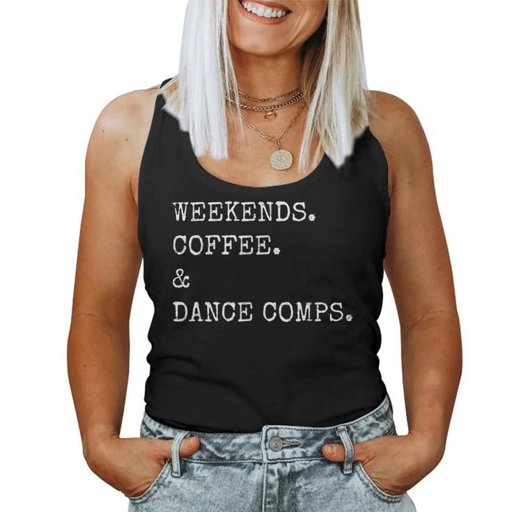 Vintage Retro Weekends Coffee And Dance Comps Women Tank Top