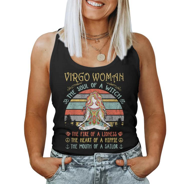 Virgo Woman The Soul Of A Witch Vintage Birthday Women Tank Top