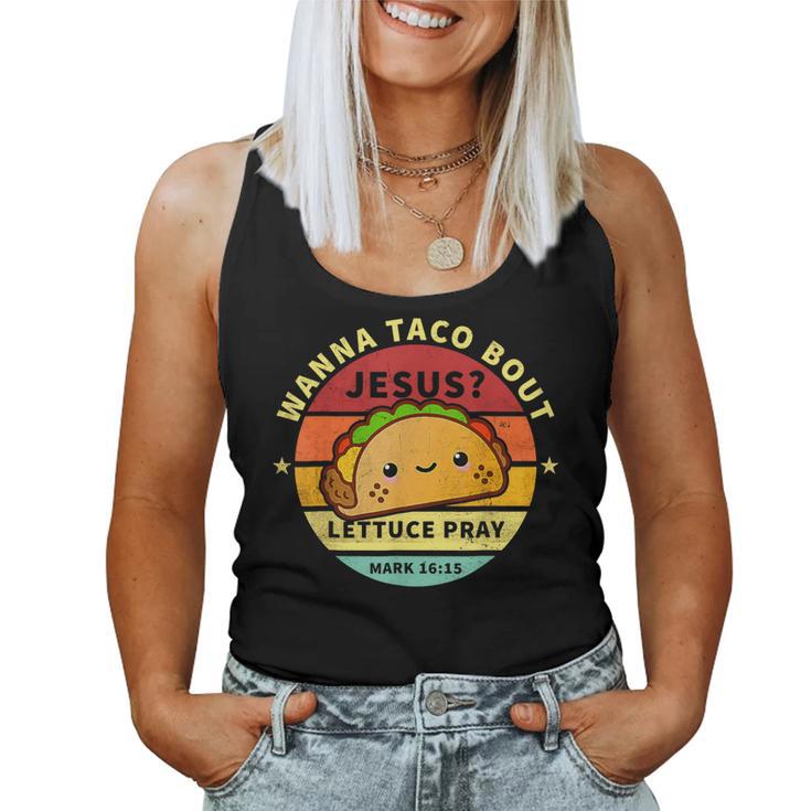 Wanna Taco Bout Jesus Cinco De Mayo Pun Christian Women Tank Top