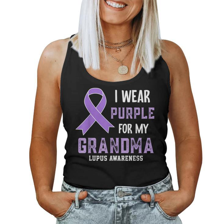 I Wear Purple For My Grandma Lupus Awareness Women Tank Top