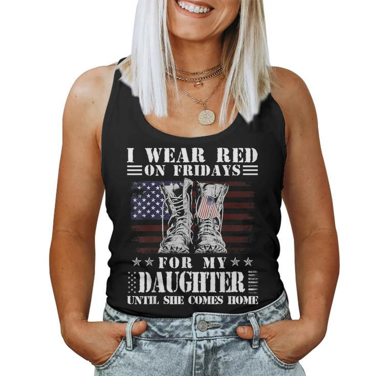 I Wear Red On Fridays For My Daughter Until She Comes Home Women Tank Top