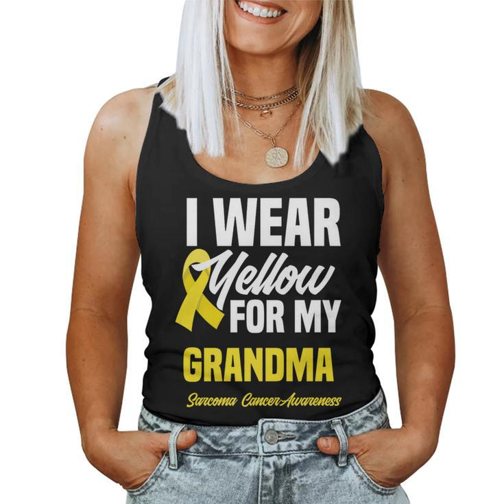 I Wear Yellow For My Grandma Sarcoma Cancer Awareness Women Tank Top