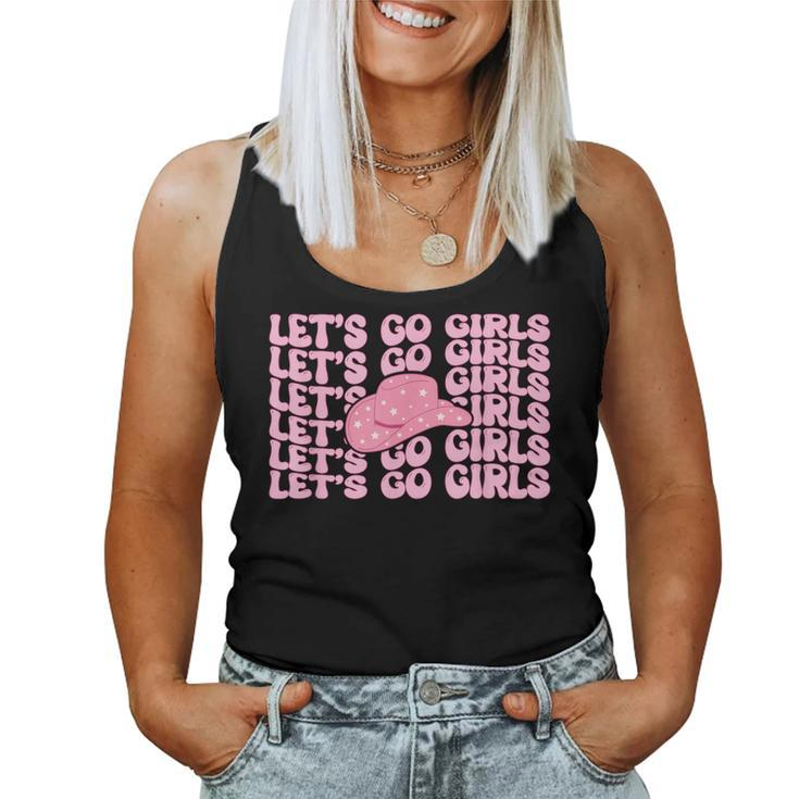 Western Let's Go Girls Bridal Bachelorette Party Cowgirl Women Tank Top