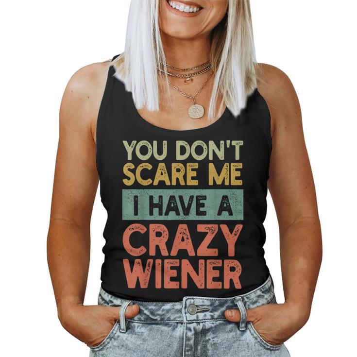 Wiener Hund Dackel Mama Papa Retro Hundebesitzer Lustige Tank Top Frauen