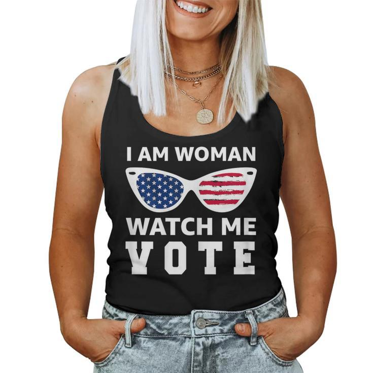 I Am Woman Watch Me Vote Women Tank Top
