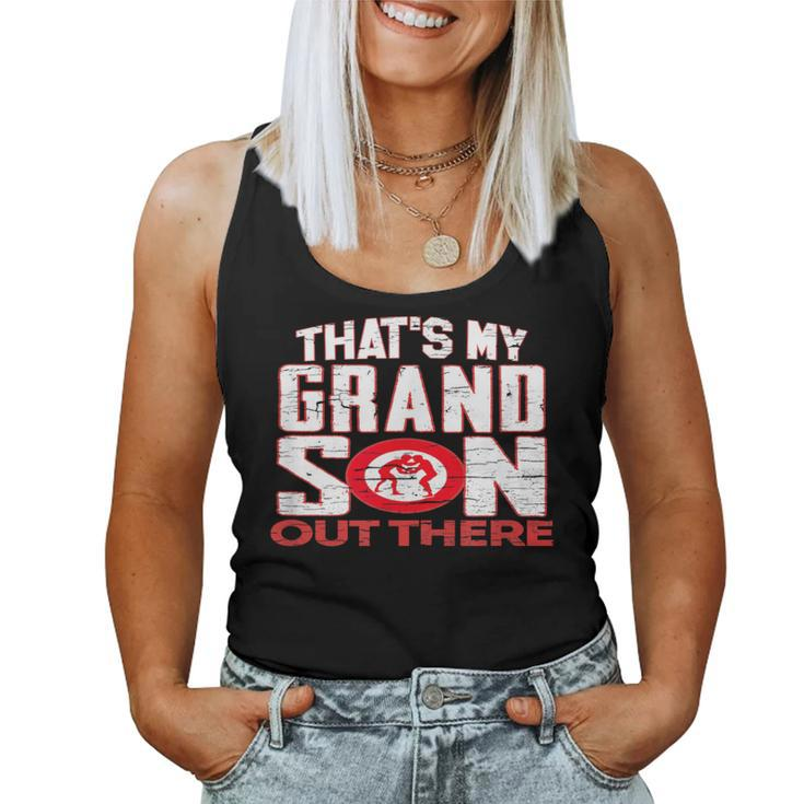 Wrestling Grandma Thats My Grandson Out There Women Tank Top