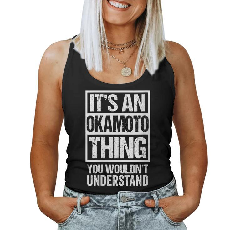 岡本苗字名字 An Okamoto Thing You Wouldn't Understand Family Name Women Tank Top
