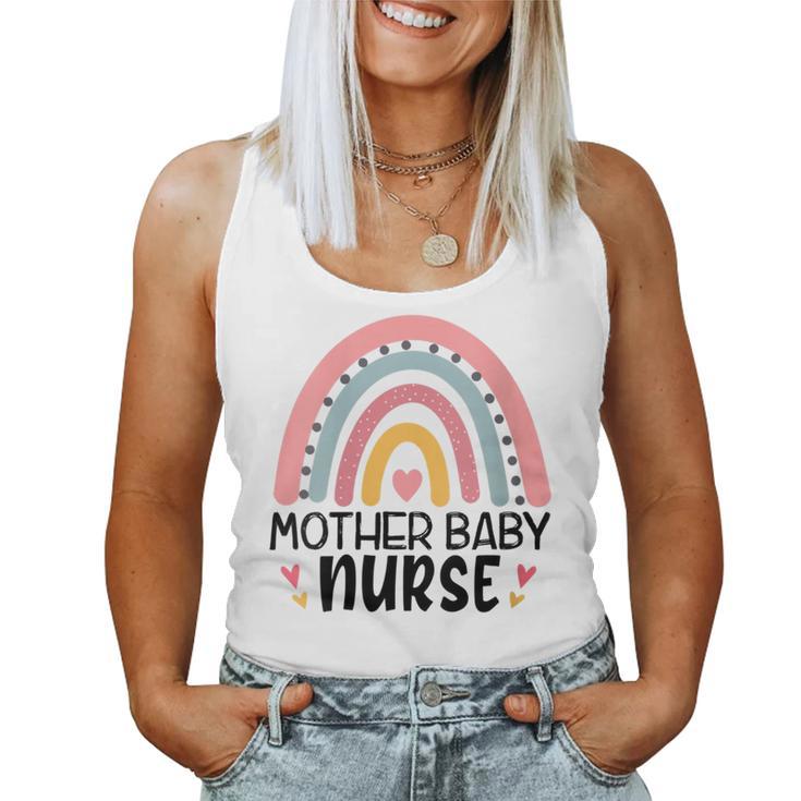 0Jvn Mother Baby Nurse Rainbow Postpartum Nursing Life Women Tank Top