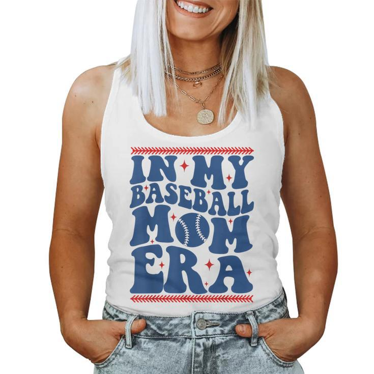 In My Baseball Mom Era Groovy Baseball Mom Team Mother's Day Women Tank Top