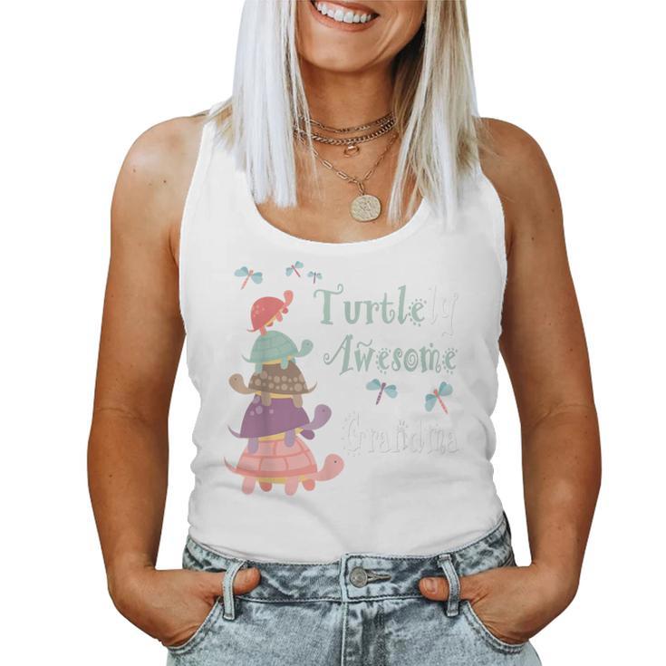 Best Grandma Ever Whimsical Grandma With Cute Turtles Women Tank Top