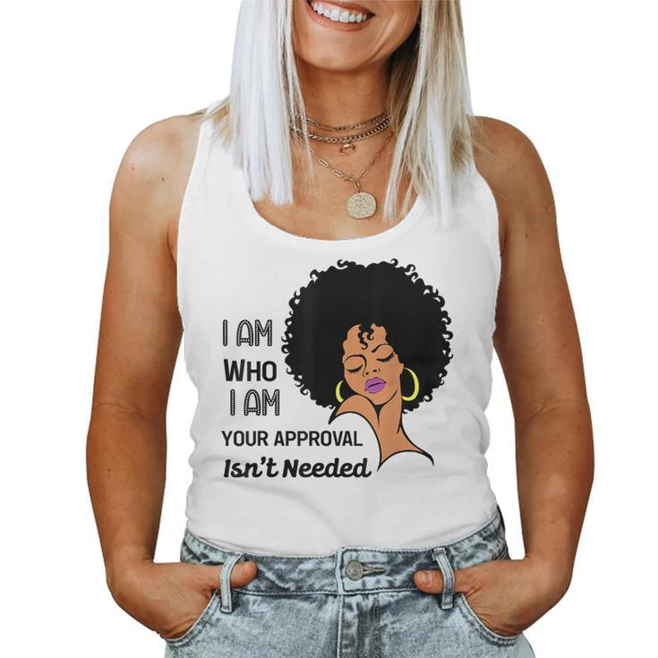 Black Queen Lady Curly Natural Afro African American Women Tank Top