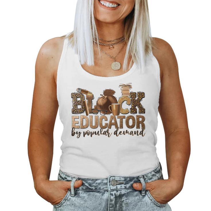 Black Teacher Educator African American Professor Ta School Women Tank Top