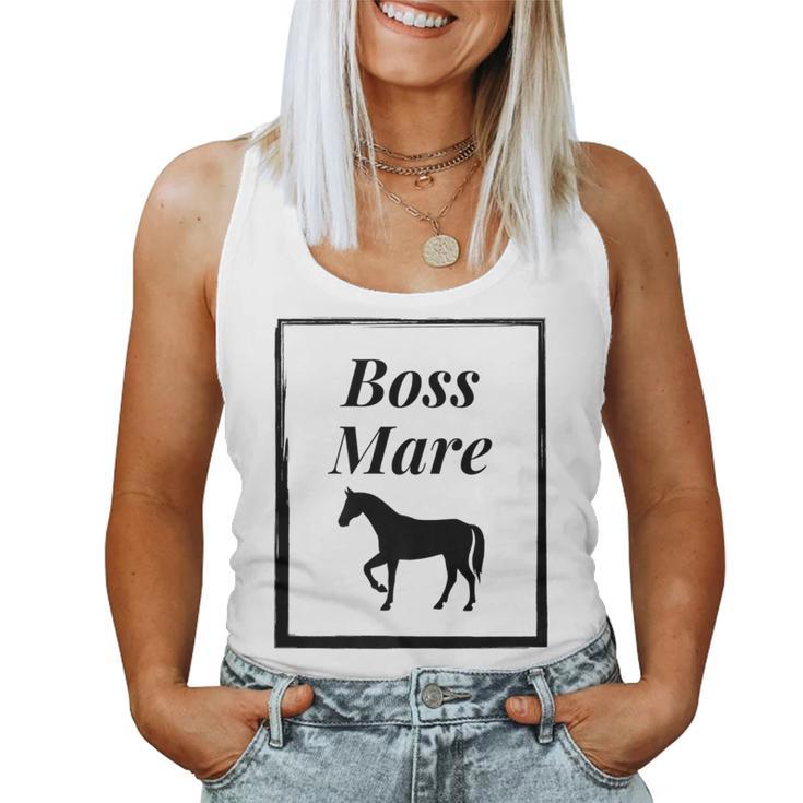 Boss Mare Horse Riding Equestrian Graphic Women Tank Top