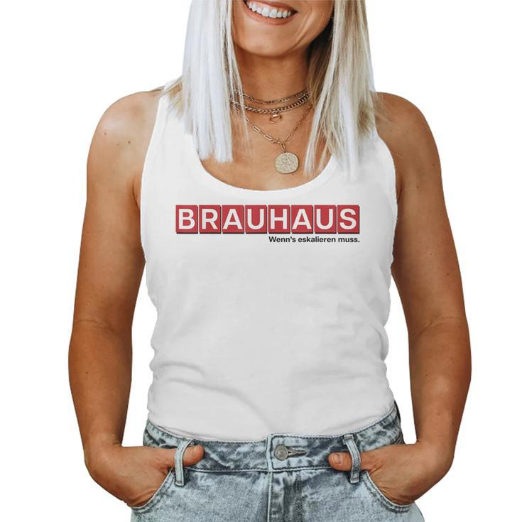 Brauhaus Party Hardware Store Craftsmen Drinking Beer Fun Tank Top Frauen