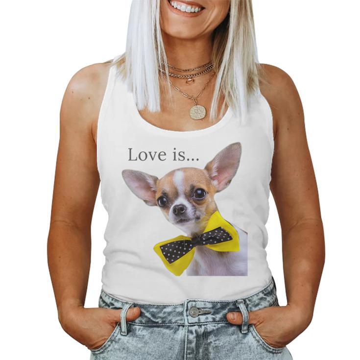 Chihuahua Hund Mama Papa Liebe Haustier Welpen ChiuauahaRaglan Tank Top Frauen