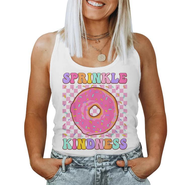 Donut Sprinkle Kindness Girls Doughnut Lover Women Tank Top