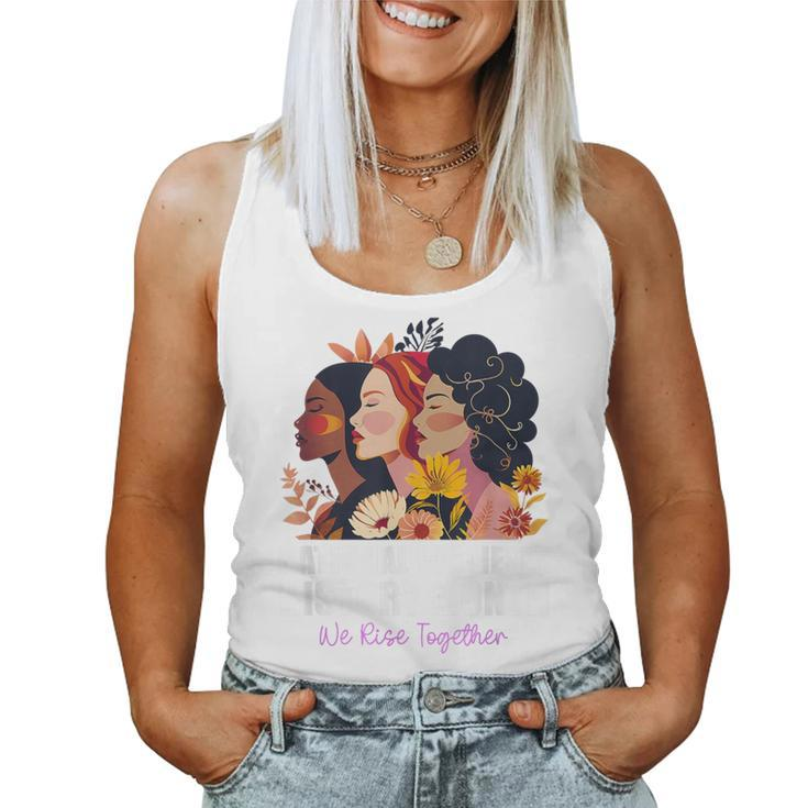 Feminist National History Month 2024 We Rise Together Women Tank Top