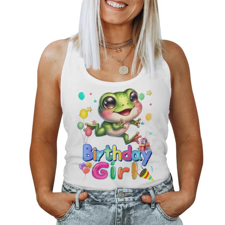 Frosch Geburtstag Prinzessin Mädchen It's My Birthday Frosch Tank Top Frauen