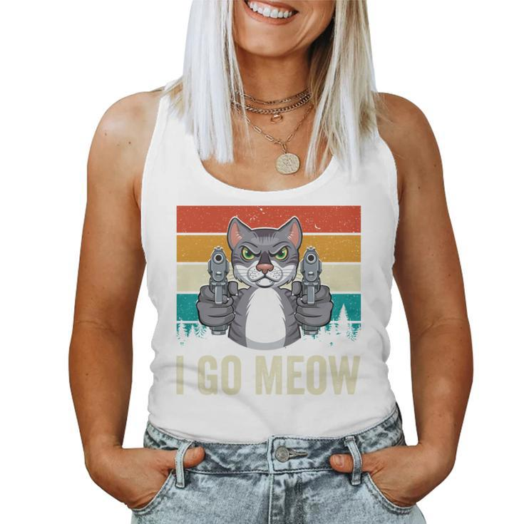 I Go Meow Singing Cat Meme Kitten Lovers Mom Women Women Tank Top