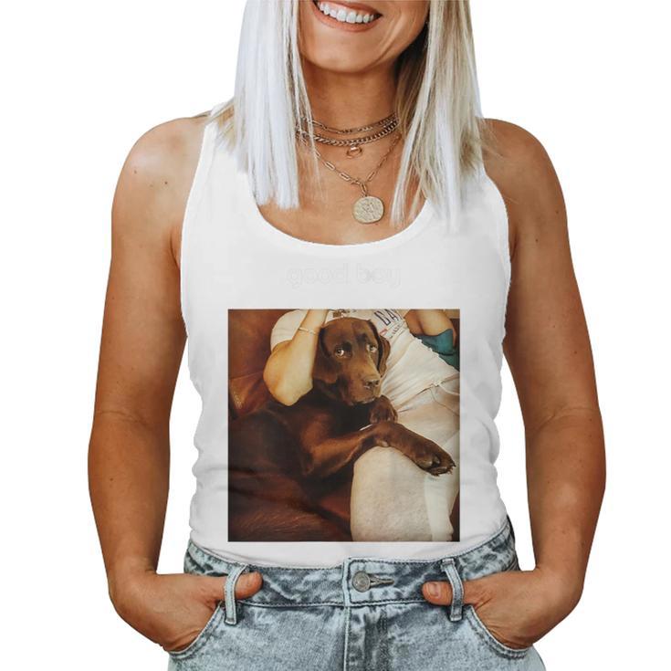 Good Boy Labrador Golden Retriever Dog Saying Lab Women Tank Top