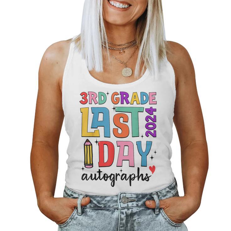 Last Day Autographs 3Rd Grade Teachers Students 2023-2024 Women Tank Top