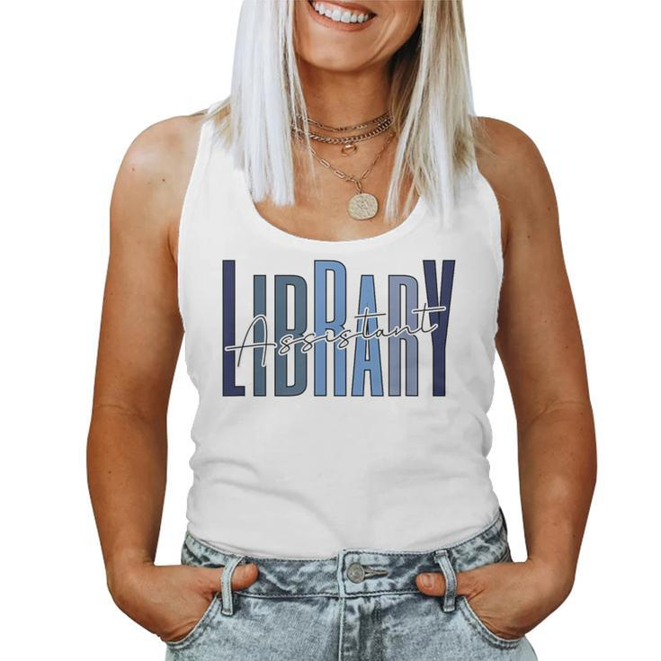 Librarian Vintage Book Reader Library Assistant Women Tank Top