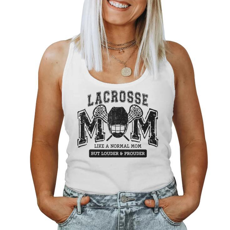 Loud Proud Lacrosse Mom Player Mama Family Cute Women Tank Top