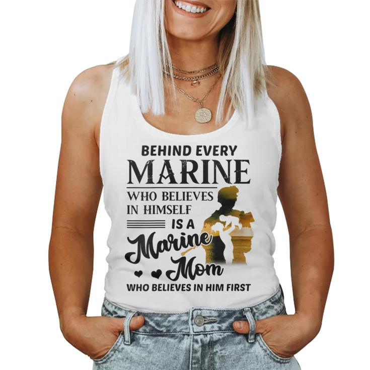 Marine Who Believes Himself Is A Marine Mom Veteran's  Women Tank Top
