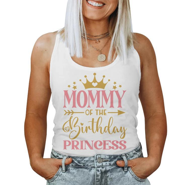 Mommy Of The Birthday For Girl 1St Birthday Princess Girl Women Tank Top