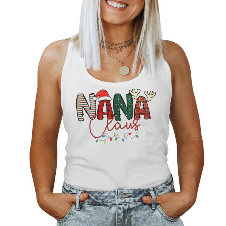 Nana Claus Ugly Christmas Sweater Merry Xmas Outfitt Women Tank Top