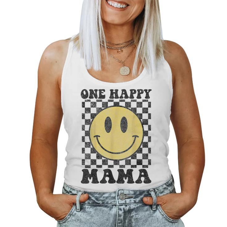 One Happy Dude Mama Happy Face 1St Birthday Party Family Women Tank Top