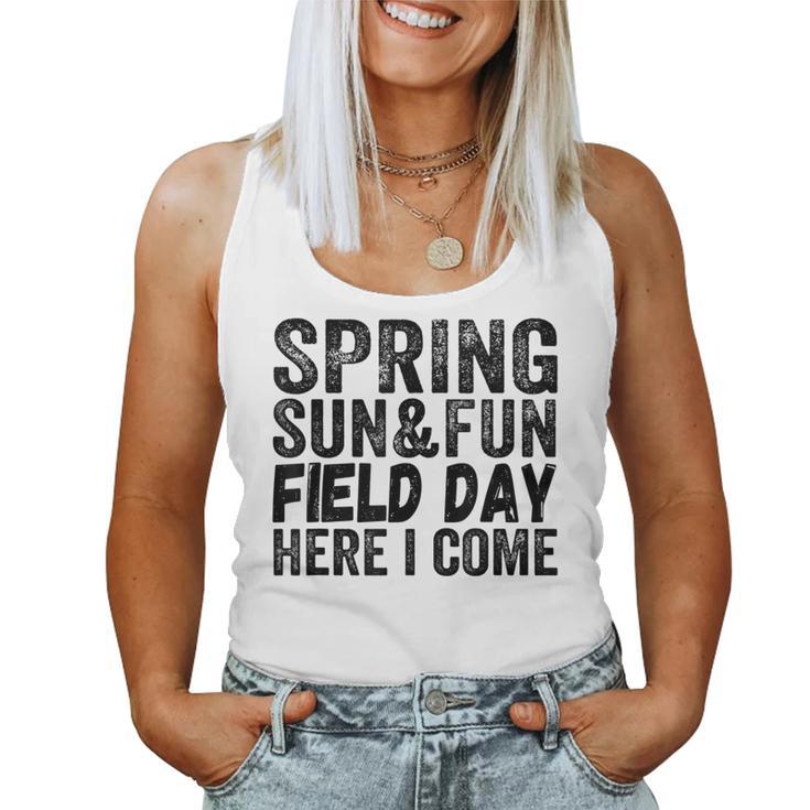 Pink Spring Fun Quote For And Teachers For Field Day Women Tank Top