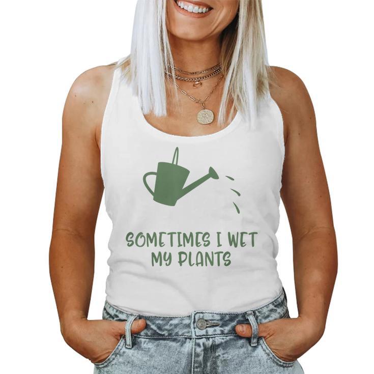 Plants Nature Cactus Plant Flower Succulent Wet Cacti Pun Women Tank Top