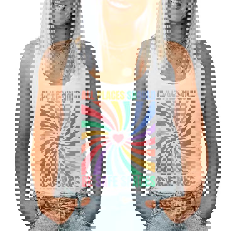 Pride Lgbtq Rainbow Flag Gay Pride Month Women Tank Top