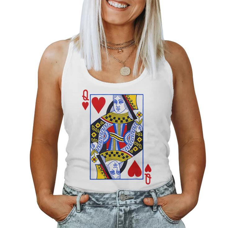 Queen Of Hearts Feminist For Playing Cards Women Tank Top