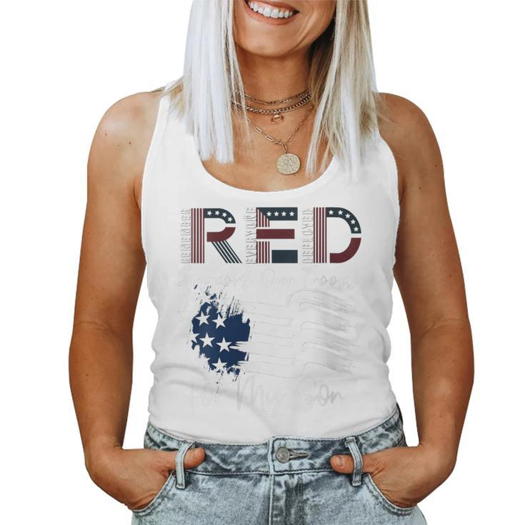 Red Friday Military I Wear Red For My Son Remember Everyone Women Tank Top