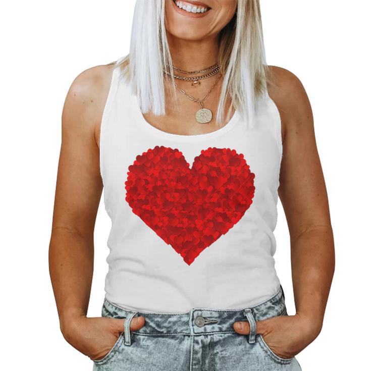 Red Heart Love Valentines For Girlfriend Him Her Girls Women Tank Top