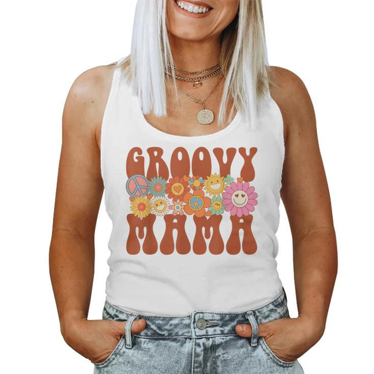 Retro Groovy Mama Matching Family Party Mother's Day Women Tank Top