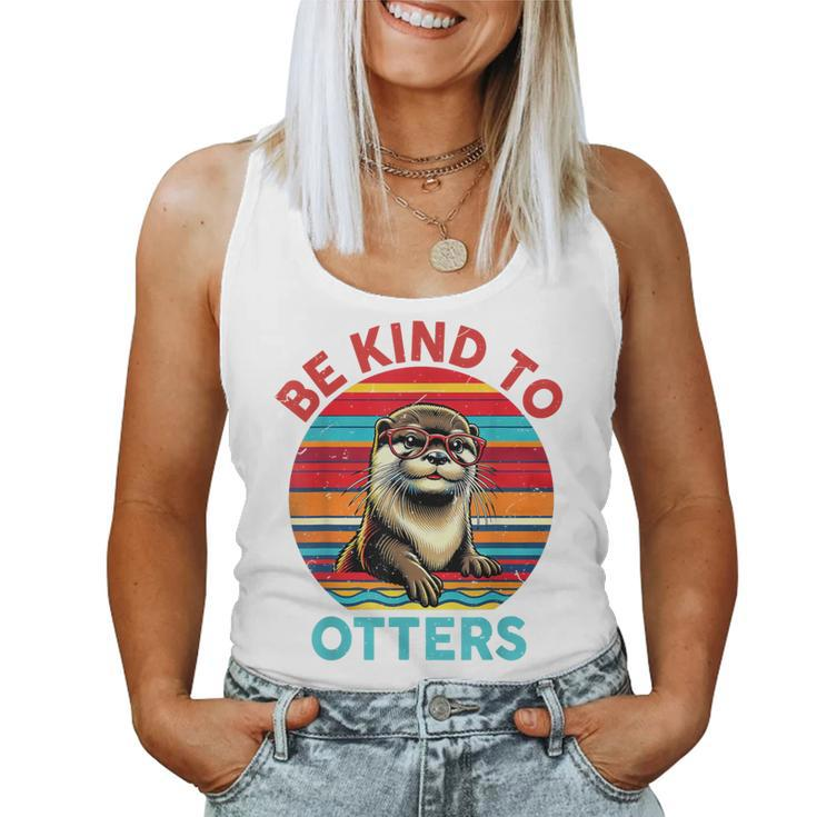 Sea Otter T Be Kind To Otters Lover Kid Girl Women Tank Top