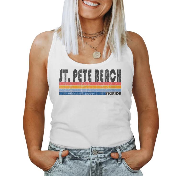 Show Your St Pete Beach Fl Hometown Pride With This Retro Women Tank Top