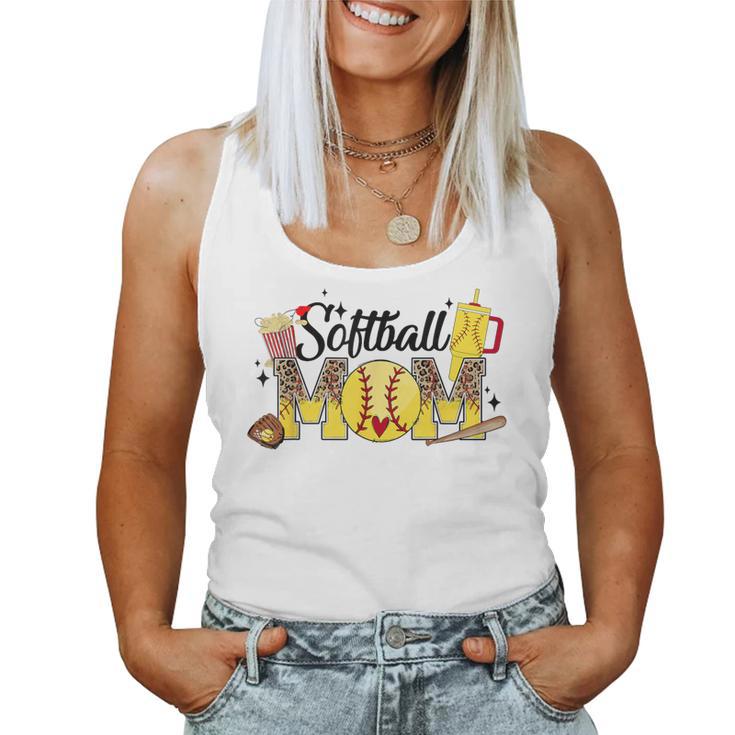 Softball Mom Game Day Vibes Softball Mama Women Tank Top