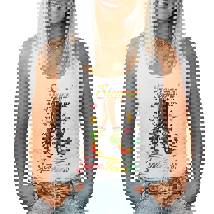 Stepping Into Junenth Like My Ancestors High Heel Women Women Tank Top Stepping Into Junenth Like My Ancestors High Heel Women Women Tank Top