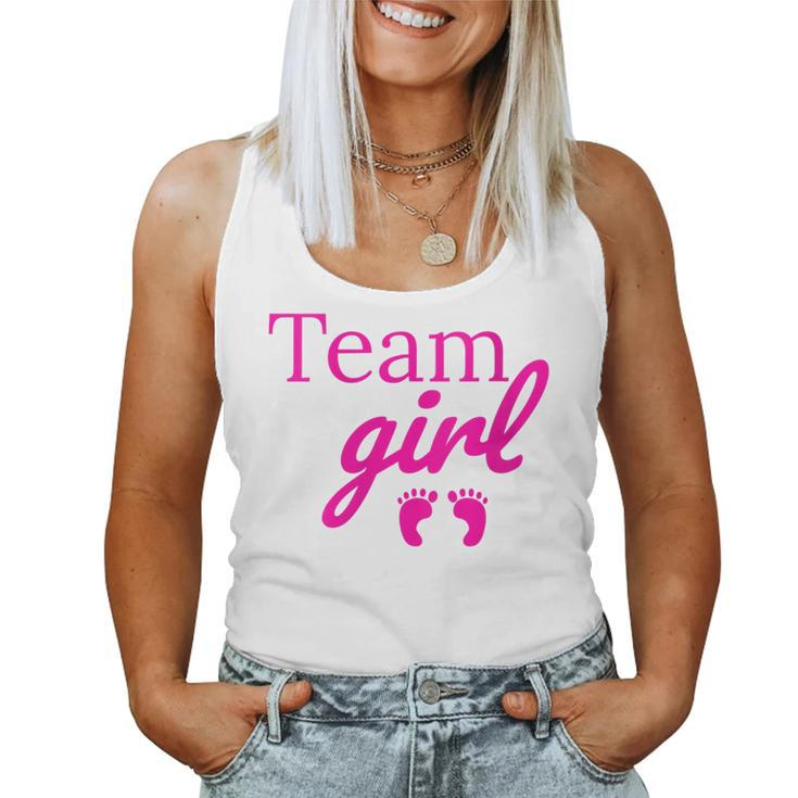 Team Girl Pink Baby Shower Gender Reveal Party Women Tank Top