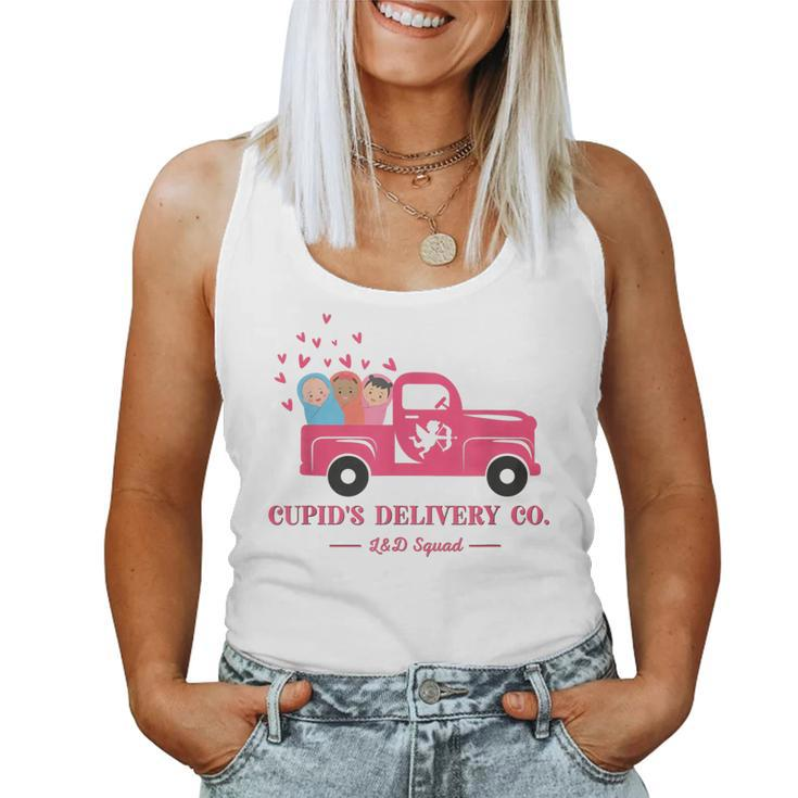 Valentine Labor And Delivery Nurse Squad Cupid's Delivery Co Women Tank Top