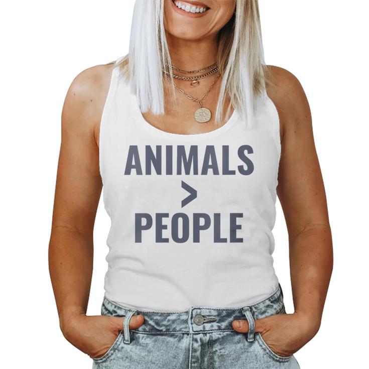 Veterinarian Veterinary Assistant Animals Over People Women Tank Top