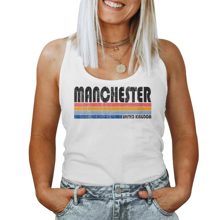 Vintage 70S 80S Style United Kingdom Manchester Women Tank Top