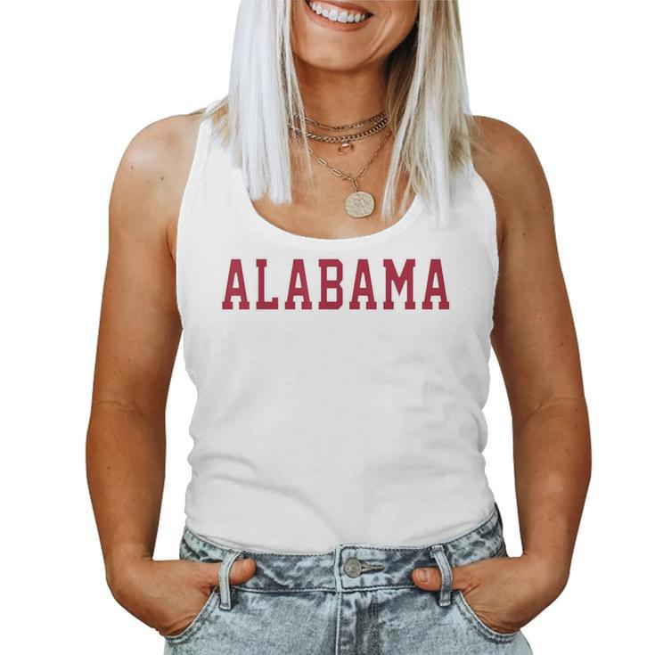 Vintage Alabama Alabama Retro Red Women Tank Top