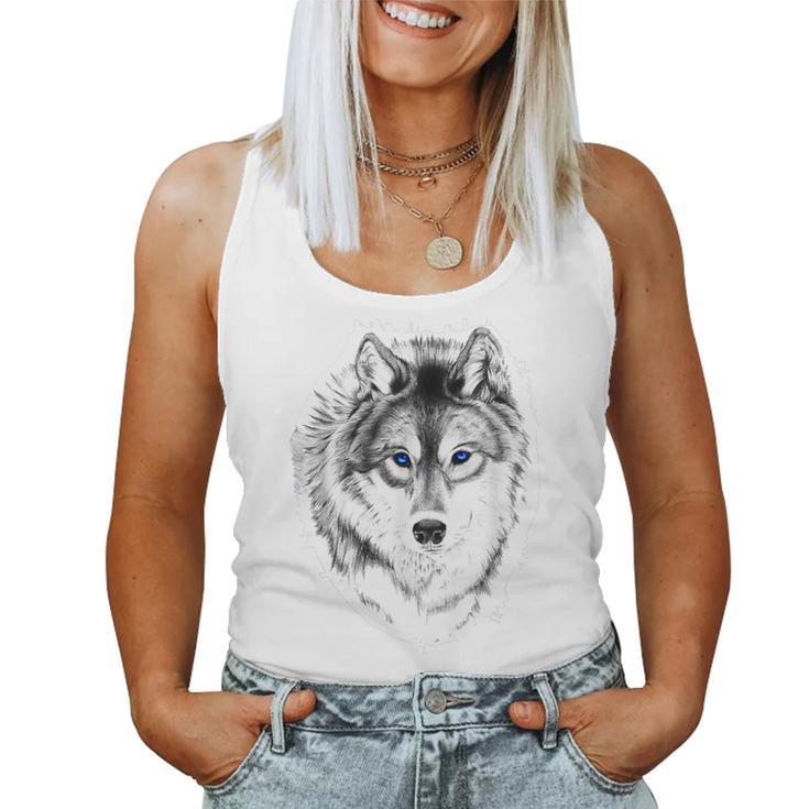 Vintage Wolf Wolf Lovers For Boys And Girls Women Tank Top